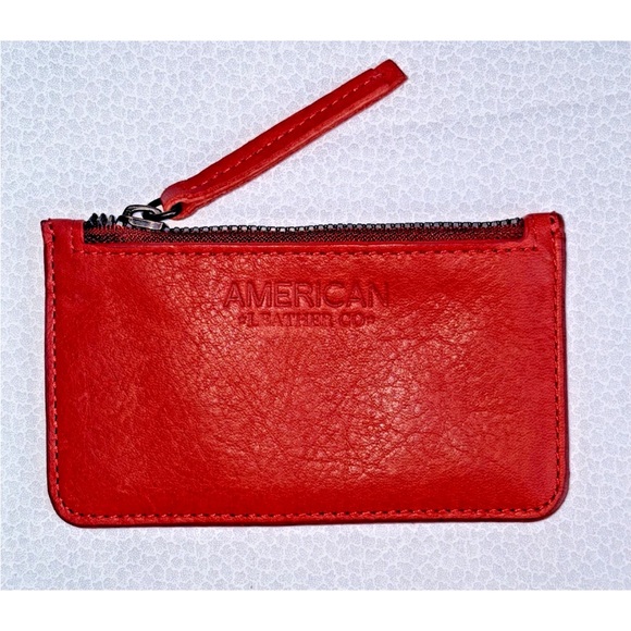 American Leather Co. Kansas Leather Crossbody with Coin Purse Brown/Red/Rust - Picture 11 of 14